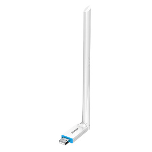 wi-fi адаптер tenda u2 n150 2,4 ггц, до 150 мбит/с, передатчик 20 dbm, подключение usb, 1х6dbi внешн