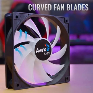 вентилятор aerocool frost 12 rgb 120х120x25 черный 3-pin 4-pin (molex) (frost 12 frgb molex + 3p)