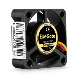 кулер 3pin (30x30x10) exegate extrasilent es03010s3p ex297008rus