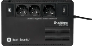 ибп systeme electriс bv bvse600rs 360вт 600ва черный