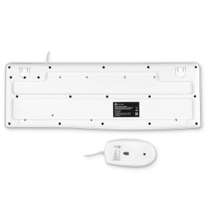 проводная клавиатура и мышь oklick s650 клав:черный мышь:белый usb 1875257