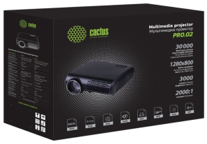 проектор cactus cs-pro.02b.full hd lcd 3000lm (1920x1080) 2000:1 ресурс лампы:30000часов 2xusb typea