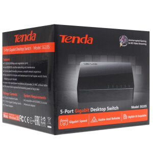 коммутатор tenda sg105 5 портовый гигабитный