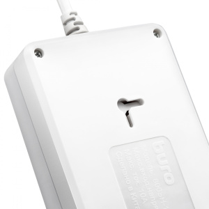 сетевой фильтр buro 800sh-5-w 5м (8 розеток) белый (коробка)