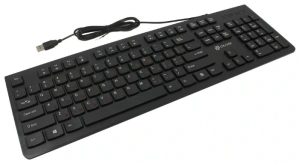 клавиатура oklick 505m черный usb slim