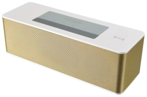 колонка портативная microlab 2.0 md215 черная с белым (7w rms) bluetooth, nfc