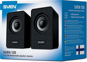 колонки sven 135 2.0 черный 6вт usb
