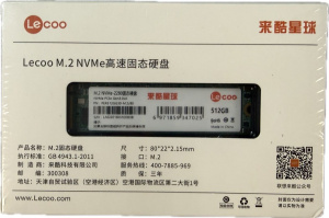накопитель ssd m2 512гб lecoo g30 pci-e 3.0 x4 2280 nvme