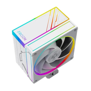 кулер id-cooling frozn a410 argb soc-am5 am4 1151 1200 1700 белый 220w 4-pin 500 - 2000 об/мин; 29.9