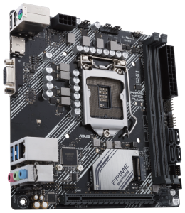 материнская плата asus prime h410i-plus/csm s1200 mini-itx 2xddr4 pciex16 m.2 vga hdmi glan