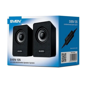 колонки sven 135 2.0 черный 6вт usb