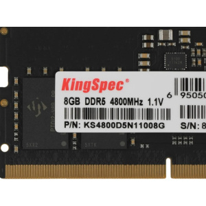 оперативная память 8гб ddr5 kingspec ks4800d5n11008g sodimm ddr5