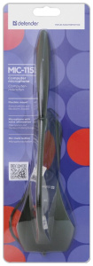 микрофон defender mic-115 на гибкой ножке (кабель 1,7м)