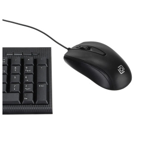 проводная клавиатура и мышь oklick 630m черный usb 1091260