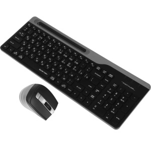 беспроводная клавиатура и мышь a4tech fb2535c черный/серый usb bluetooth