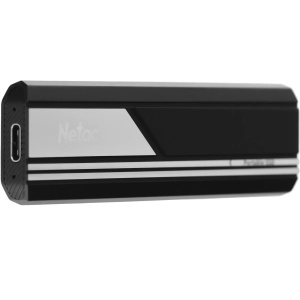 внешний накопитель ssd 500гб netac usb-c 500gb nt01zx10-500g-32bk zx10 1.8" черный