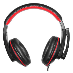 наушники с микрофоном oklick hs-l390g dragon черный/красный 1.8м мониторные (1100413) разъем 3,5мм
