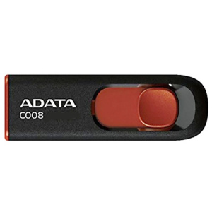 флешка usb 16гб a-data classic c008 ac008-16g-rkd usb2.0 красный/черный