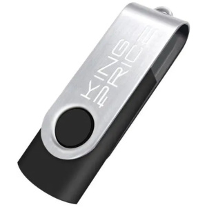 флешка usb 16гб kingprice kpfd2 kpfd2a016abk usb2.0 черный