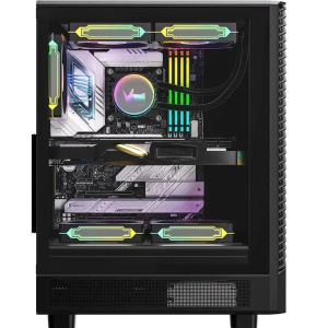 корпус formula mana geometry черный без бп atx 