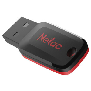 флешка 4гб netac nt03u197n-004g-20bk 4gb u197 usb2.0 черный/красный
