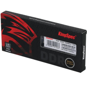 оперативная память 8gb ddr3 kingspec ks1600d3n13508g sodimm ddr3l