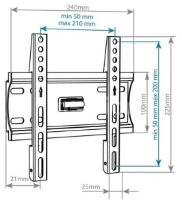 кронштейн arm media plasma-5 black