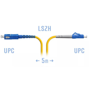 патчкорд оптический lc/upc-sc/upc sm 5метра