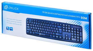 клавиатура oklick 90mv2 черный usb