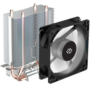кулер digma d-cpc110-pwm1 90x90x25 soc-am4/1151/1200 черный 4-pin 23db al+cu 110w 247gr