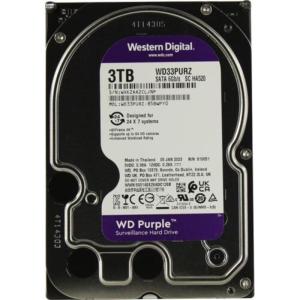 Жесткий диск 3 Тб Western Digital WD33PURZ Surveillance Purple