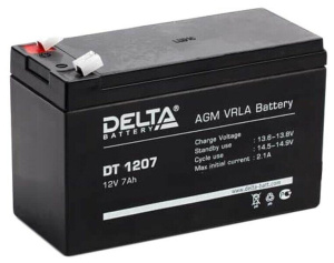 аккумулятор 12v/7ah, delta dt 1207
