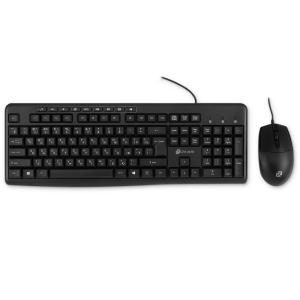 Проводная клавиатура и мышь Oklick S650 клав:черный мышь:черный USB 1875246