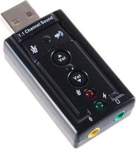 Внешняя звуковая карта USB-3.5mm jack 7.1 NoName