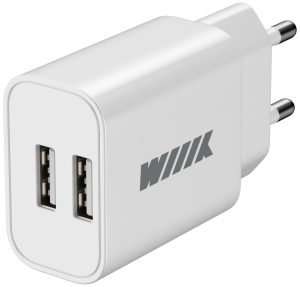 Зарядное устройство Wiiix UNN-1-2-01 2.4A 2xUSB универсальное белый