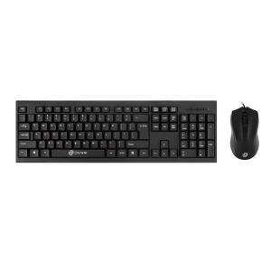 Проводная клавиатура и мышь Oklick 620M клав:черный мышь:черный USB