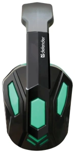 наушники с микрофоном defender warhead g-275 черно-зеленый 64122