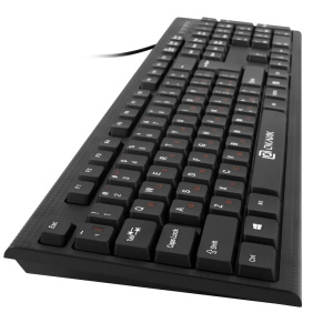 проводная клавиатура и мышь oklick 620m клав:черный мышь:черный usb