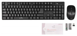 беспроводная клавиатура и мышь oklick 210m 612841