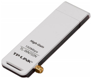 wi-fi адаптер tp-link tl-wn722n съемная антенна , usb 